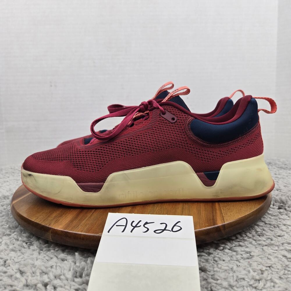 While On Earth Mens 10.5 Move Trainer Beet Oat Casual Lifestyle Daily Sneaker